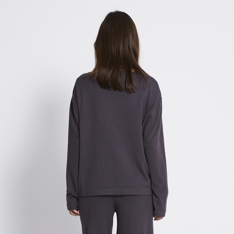 Soft knit sweater "Janie" Antracit